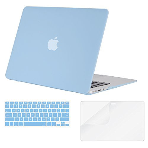 Pure Golden MOSISO Plastic Hard Case & Keyboard Cover Compatible with MacBook Air 13 inch with Touch ID 